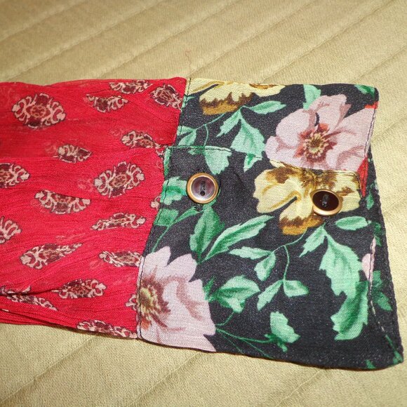 NWOT Sundance Tiered Floral Dress SP Lined Sheer Long Sleeves Multi - Picture 7 of 12